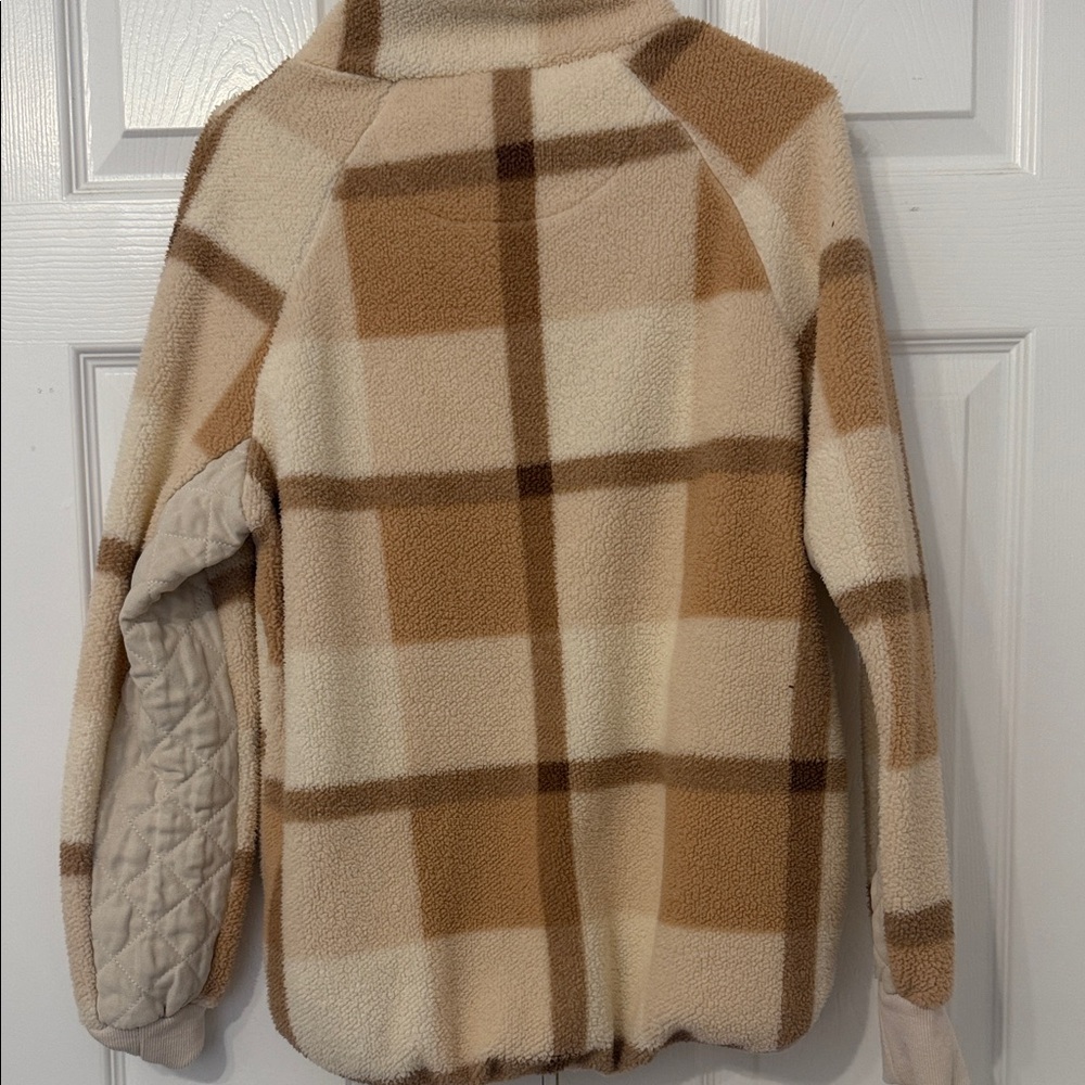 Pink Lily Plaid Turtleneck Pullover - Picture 4 of 4